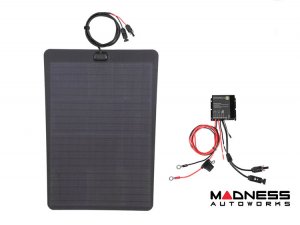 Ford F-150 Flexible Solar Panel Kit - Complete Kit w/ Waterproof Controller + Hood Decal - 4th Gen 2021+ - 60W Ford F-150 Flexible Solar Panel Kit - Complete Kit w/ Waterproof Controller + Hood Decal - 4th Gen 2021+ - 60W